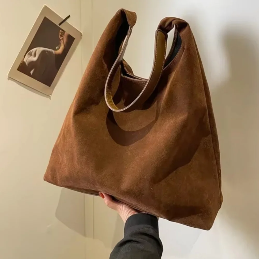 Suede Shoulder Bag - Picture 3 of 12